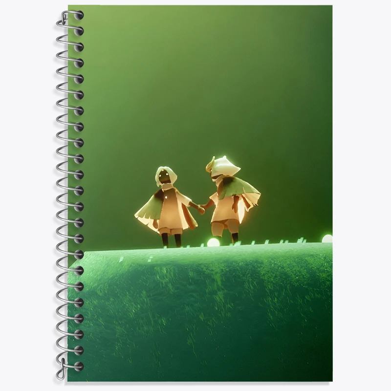 دفتر زبان 50 برگ خندالو مدل دو خط طرح Games(Children of the Light) کد N7493