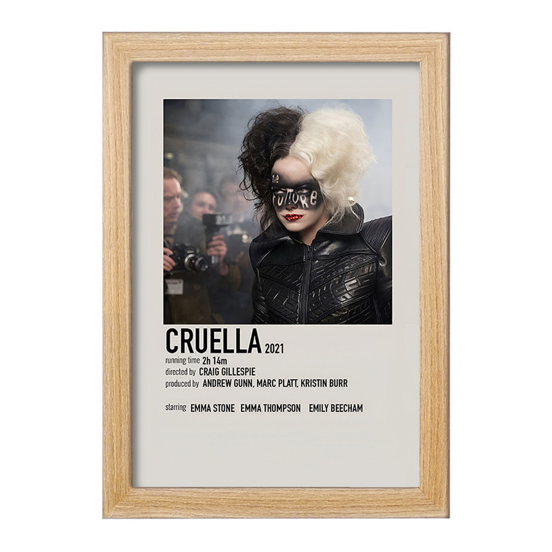 تابلو خندالو طرح کروئلا (Cruella) کد F13277