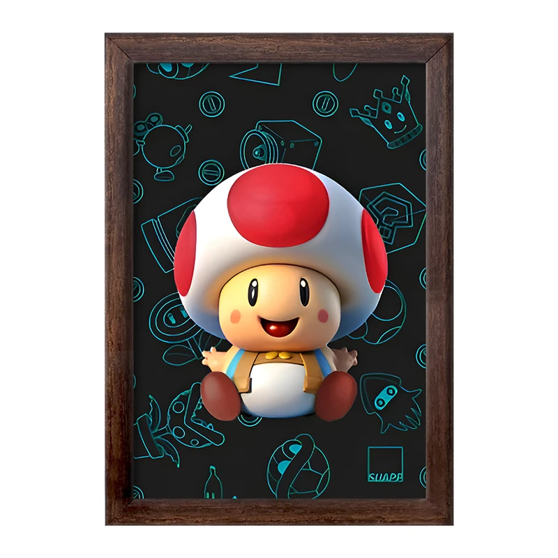 تابلو خندالو طرح سوپر ماریو (Super Mario) کد F9578