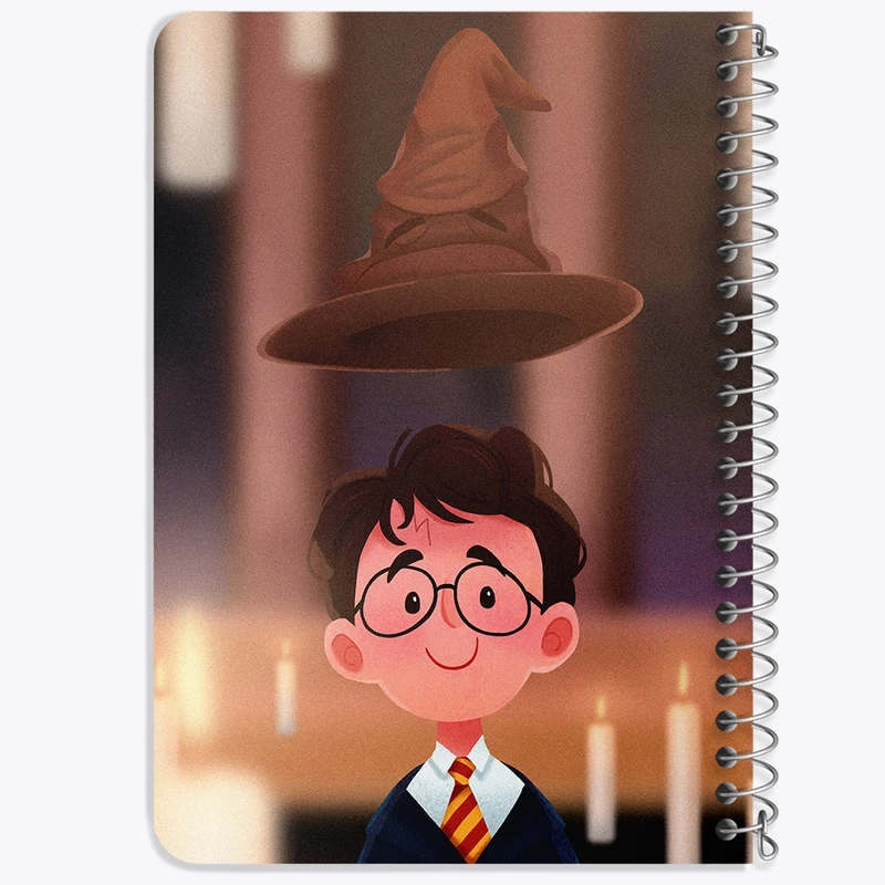 دفتر یادداشت 50 برگ خندالو طرح هری پاتر (Harry Potter) کد F1280