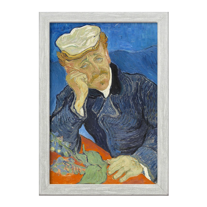 تابلو خندالو طرح پرتره دکتر گاچه ونسان ونگوگ (Van Gogh) کد 36807