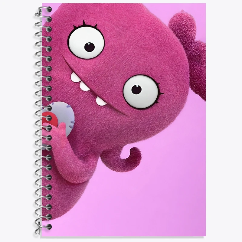 دفتر زبان 50 برگ خندالو مدل سه خط طرح هیولای بامزه کد F3338