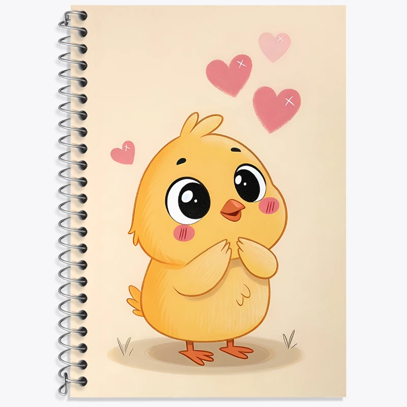 دفتر لغت 50 برگ خندالو طرح جوجه بامزه کد N7091