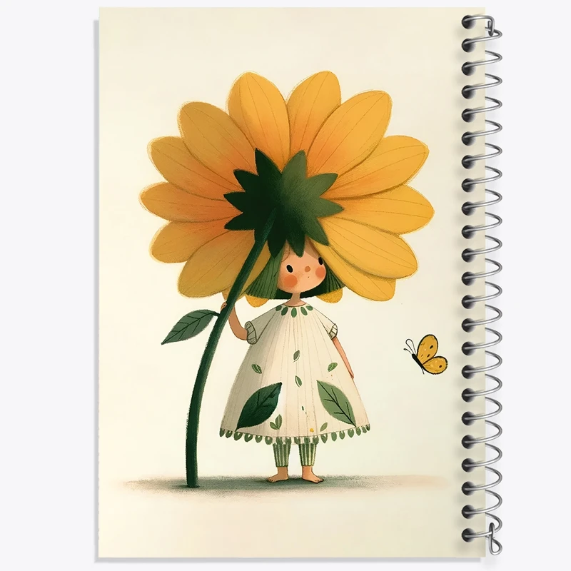 دفتر طراحی 50 برگ خندالو طرح دخترانه کد N5633