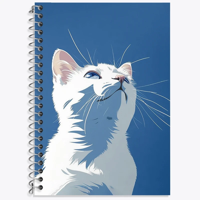 دفتر لغت 50 برگ خندالو طرح گربه (Cat) کد F3120