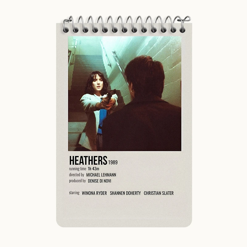 دفتر یادداشت 50 برگ خندالو طرح هدرز (Heathers) کد F12999