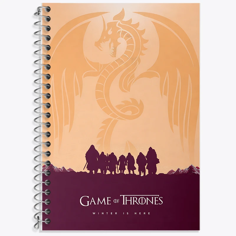 دفتر نت موسیقی 50 برگ خندالو طرح گیم اف ترونز (Game of Thrones) کد F11132