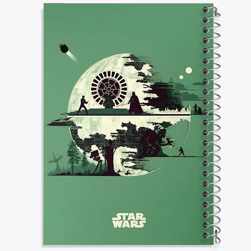 دفتر شطرنجی 50 برگ خندالو طرح جنگ ستارگان کد F4679