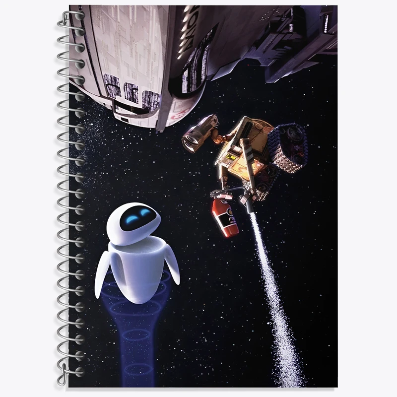 دفتر زبان دوخط 50 برگ خندالو طرح وال ای (wall-E) کد F3410