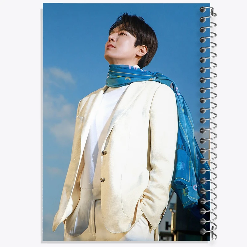 دفتر طراحی 50 برگ خندالو طرح لی مین هو Lee min ho  کد 12377