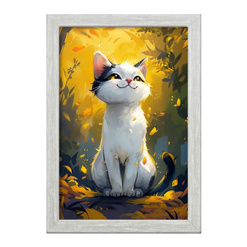 تابلو خندالو طرح گربه بامزه کد F4220