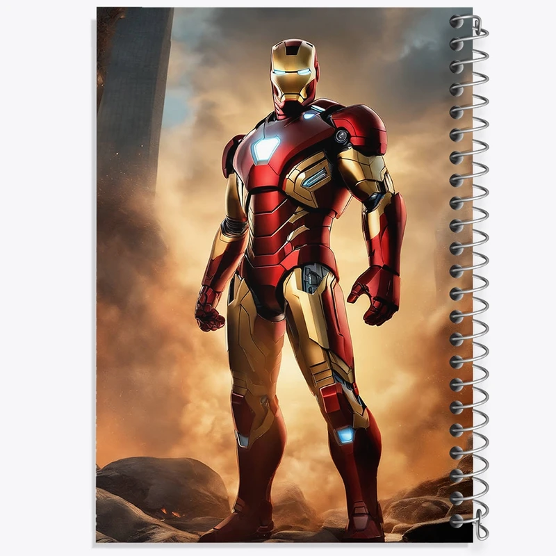 دفتر طراحی 50 برگ خندالو طرح فیلم مرد آهنی کد N1221