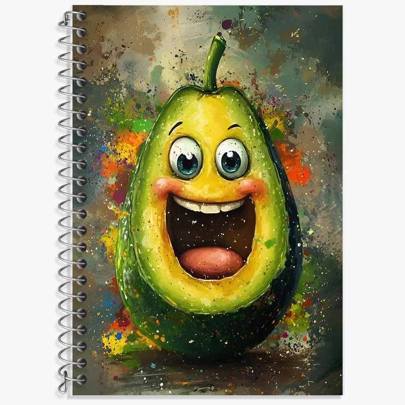 دفتر لغت 50 برگ خندالو طرح آووکادو بامزه کد F9840