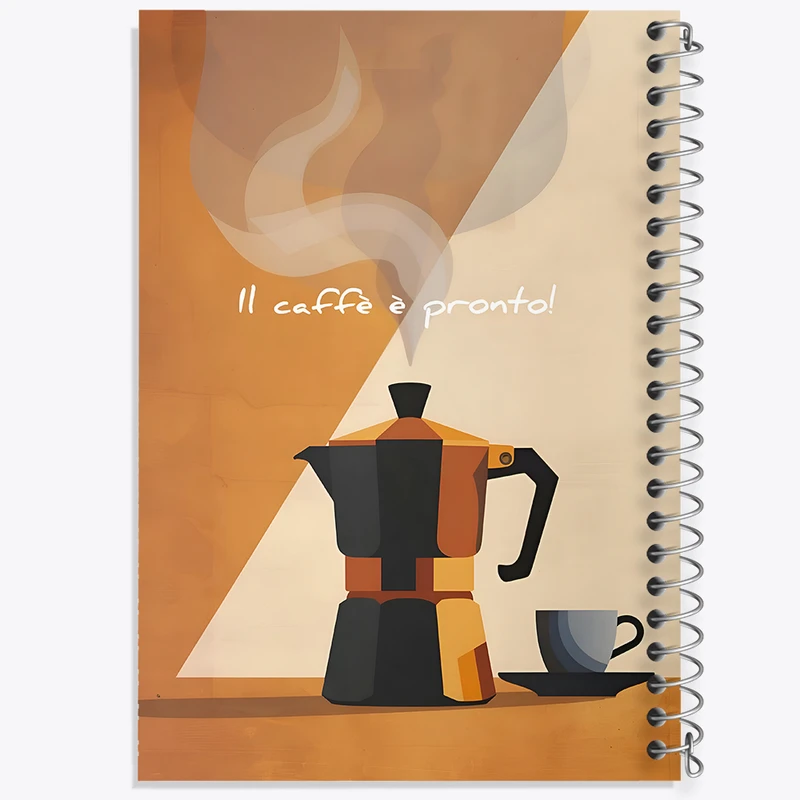 دفتر مشق 100 برگ خندالو طرح قهوه (Coffee) کد F10395