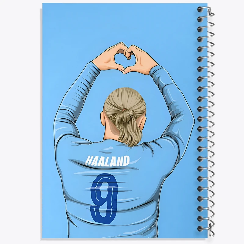 دفتر طراحی 50 برگ خندالو طرح ارلینگ هالند کد N4504