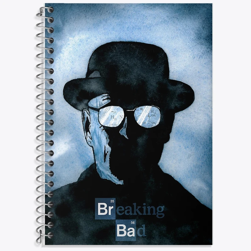 دفتر زبان 50 برگ خندالو مدل سه خط طرح بریکینگ بد (Breaking Bad) کد F11448