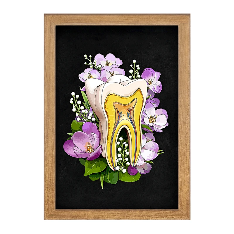 تابلو خندالو طرح آناتومی دندان (Tooth Anatomy) کد F14047