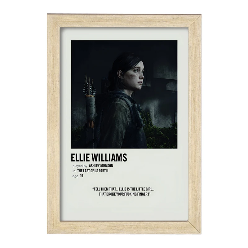 تابلو خندالو طرح الی ویلیامز (Ellie Williams) کد F13087