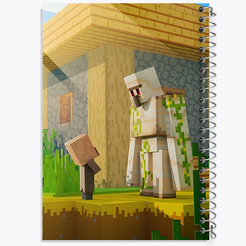 دفتر لیست خرید 50 برگ خندالو طرح ماینکرافت (Minecraft) کد F3510