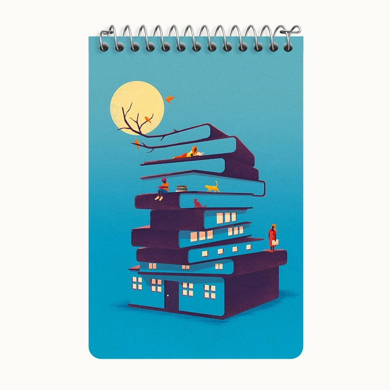 دفتر یادداشت 50 برگ خندالو طرح کتاب کد F5908