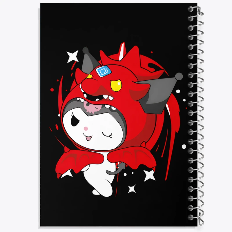 دفتر نقاشی 50 برگ خندالو طرح کرومی (Kuromi) کد N7812