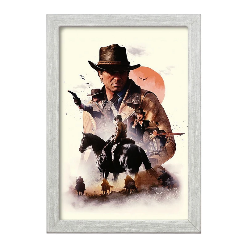 تابلو خندالو طرح رد دد (Red Dead) کد F13605