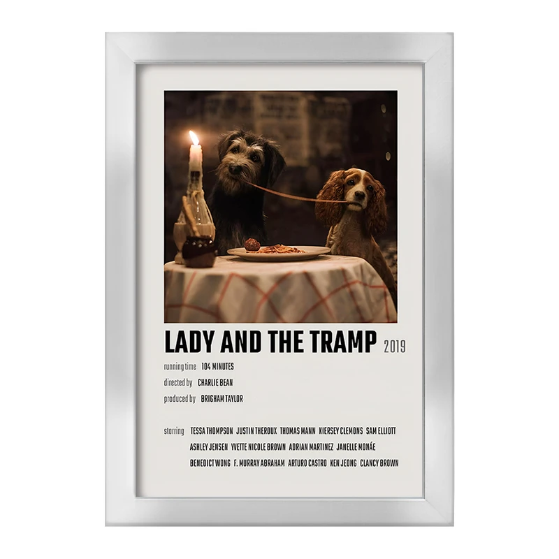 تابلو خندالو طرح Lady and the Tramp کد F12944