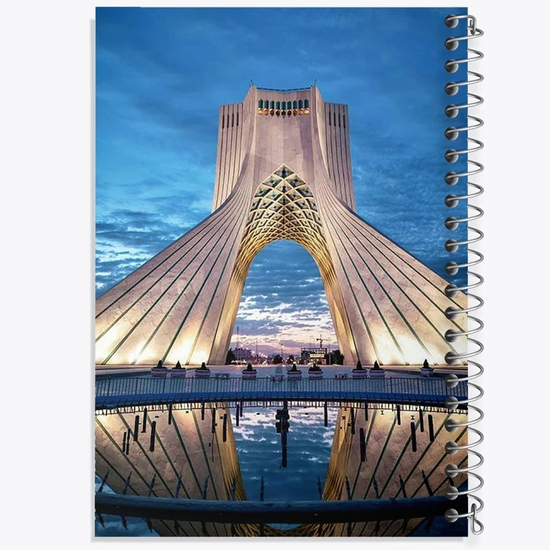 دفتر طراحی 50 برگ خندالو طرح برج آزادی کد F1622