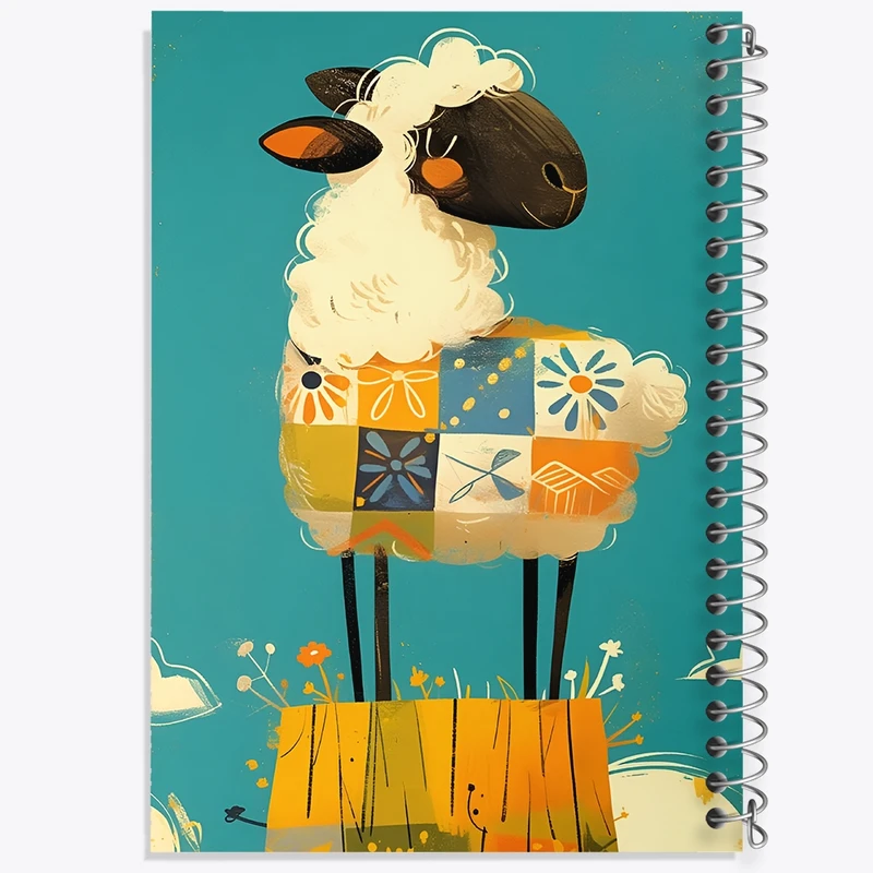 دفتر ژورنال نویسی 50 برگ خندالو مدل نقطه ای طرح گوسفند کد F11103