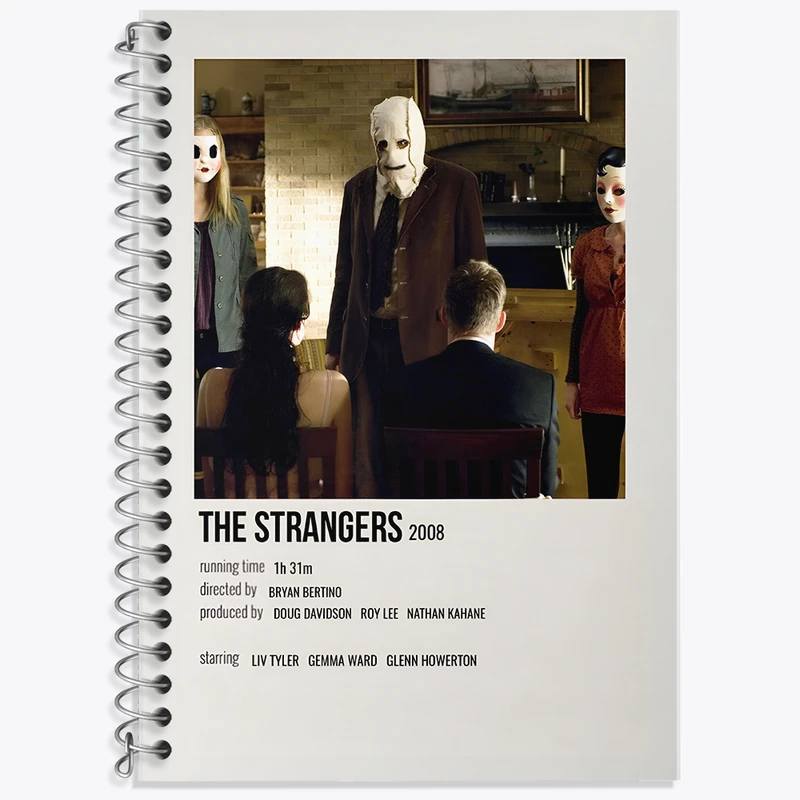 دفتر زبان 50 برگ خندالو مدل دو خط طرح غریبه ‌ها (The Strangers) کد F13114
