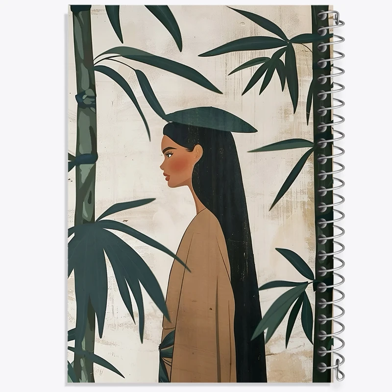 دفتر طراحی 50 برگ خندالو طرح دخترانه فانتزی کد N8424