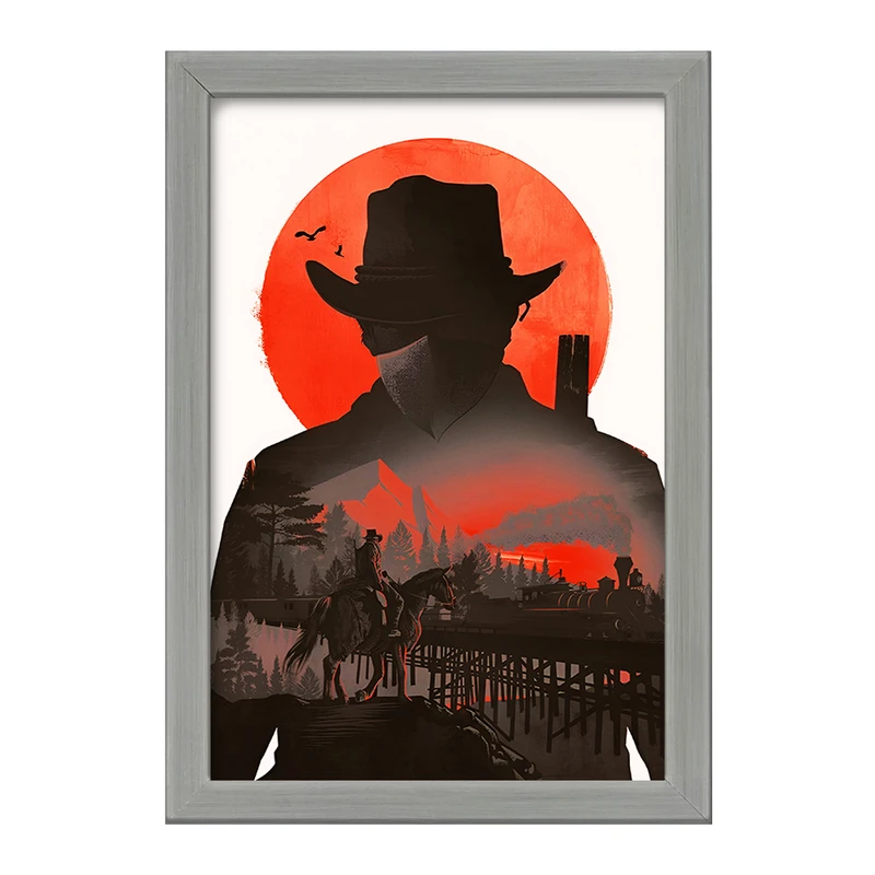 تابلو خندالو طرح رد دد (Red Dead) کد F4461