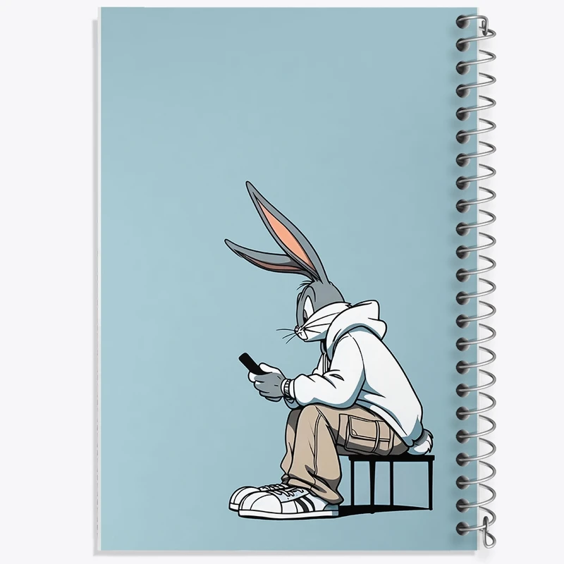 دفتر طراحی 50 برگ خندالو طرح باگز بانی کد N3745