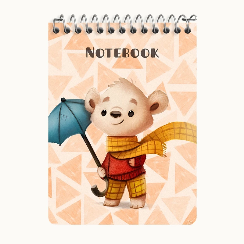 دفتر یادداشت 50 برگ خندالو طرح خرس بامزه کد N6558