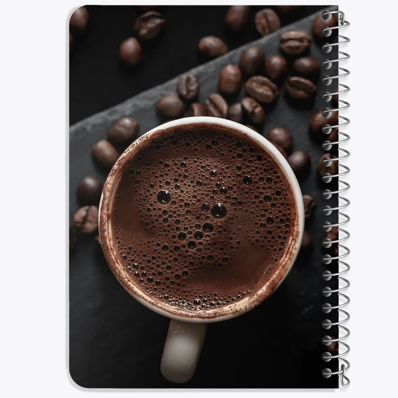 دفتر یادداشت 50 برگ خندالو طرح قهوه (Coffee) کد F1113