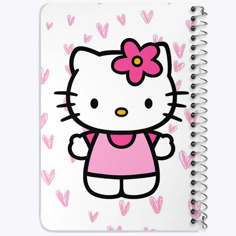 دفتر یادداشت 50 برگ خندالو طرح هلو کیتی Hello Kitty  کد 2488