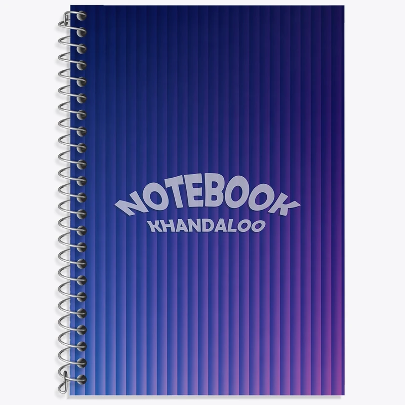 دفتر زبان 50 برگ خندالو مدل سه خط طرح مدرن کد N7608