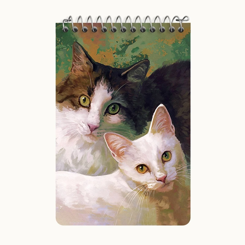 دفتر یادداشت 50 برگ خندالو طرح گربه ها کد F9329