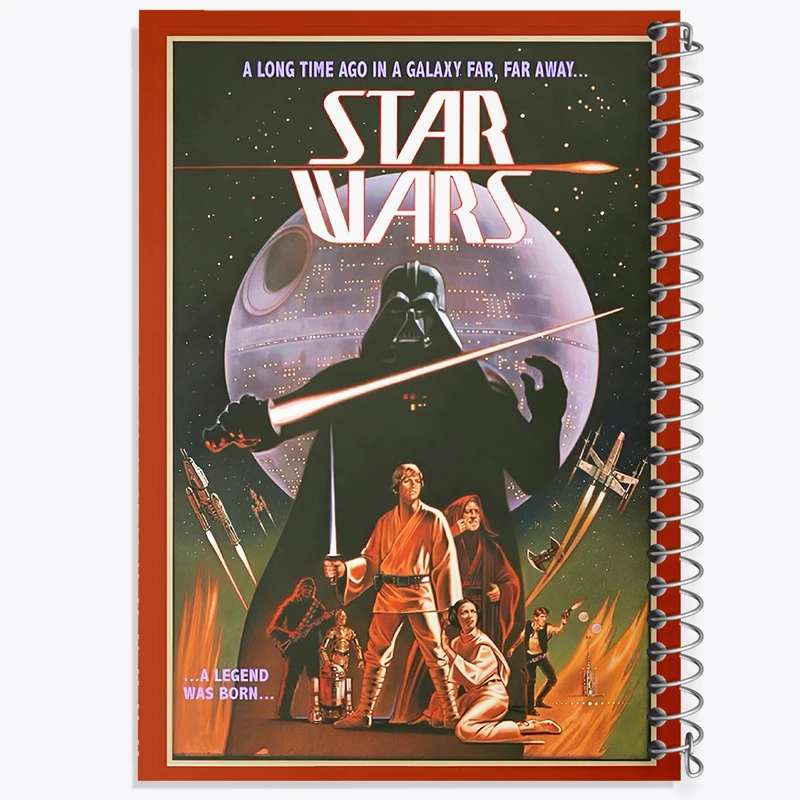 دفتر نقاشی 50 برگ خندالو طرح جنگ ستارگان (Star Wars) کد F13526