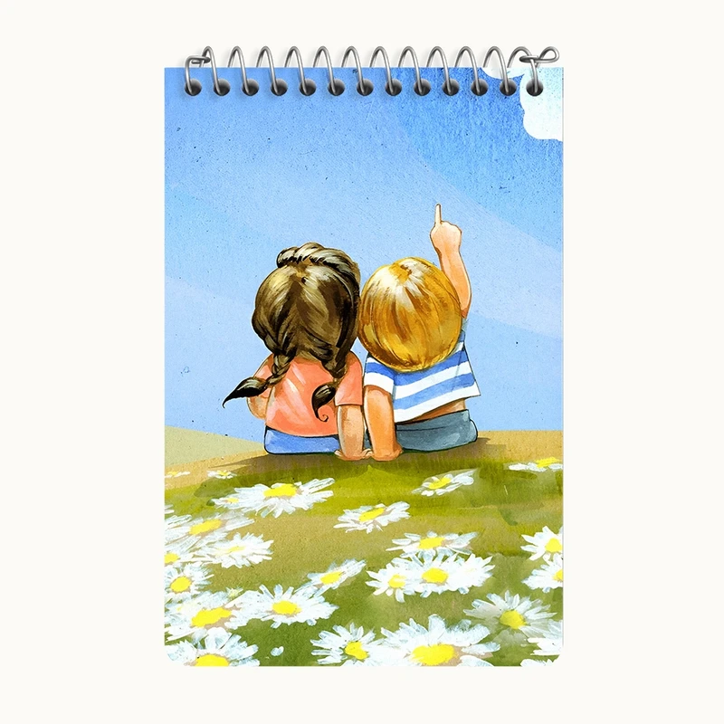 دفتر یادداشت 50 برگ خندالو طرح دخترانه کودکانه کد F10932