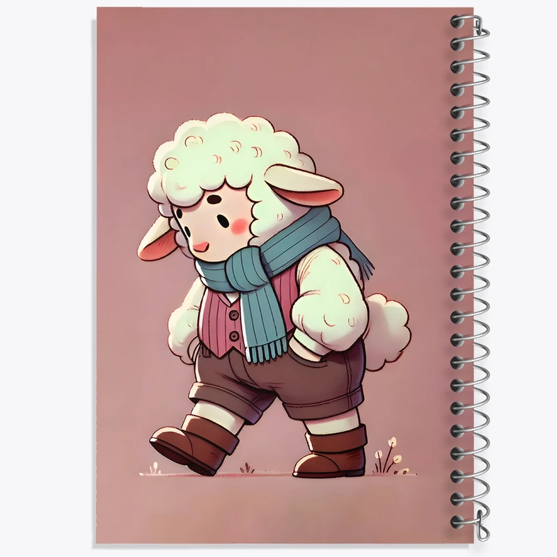 دفتر نقاشی 50 برگ خندالو طرح گوسفند تنها کد N6515