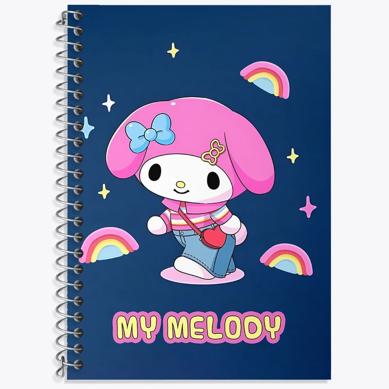 دفتر لغت 50 برگ خندالو طرح مای ملودی (My Melody) کد N9019