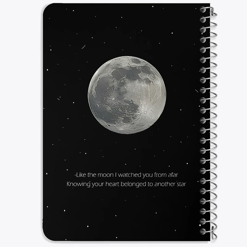 دفتر یادداشت 50 برگ خندالو طرح ماه (Moon) کد 38052