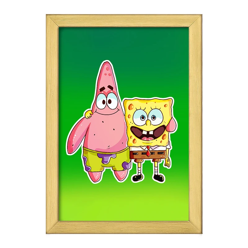 تابلو خندالو طرح باب اسفنجی و پاتریک کد F1860