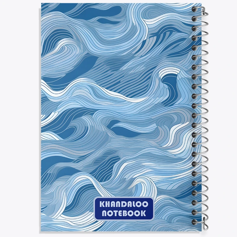 دفتر مشق 50 برگ خندالو طرح موج دریا کد N6116