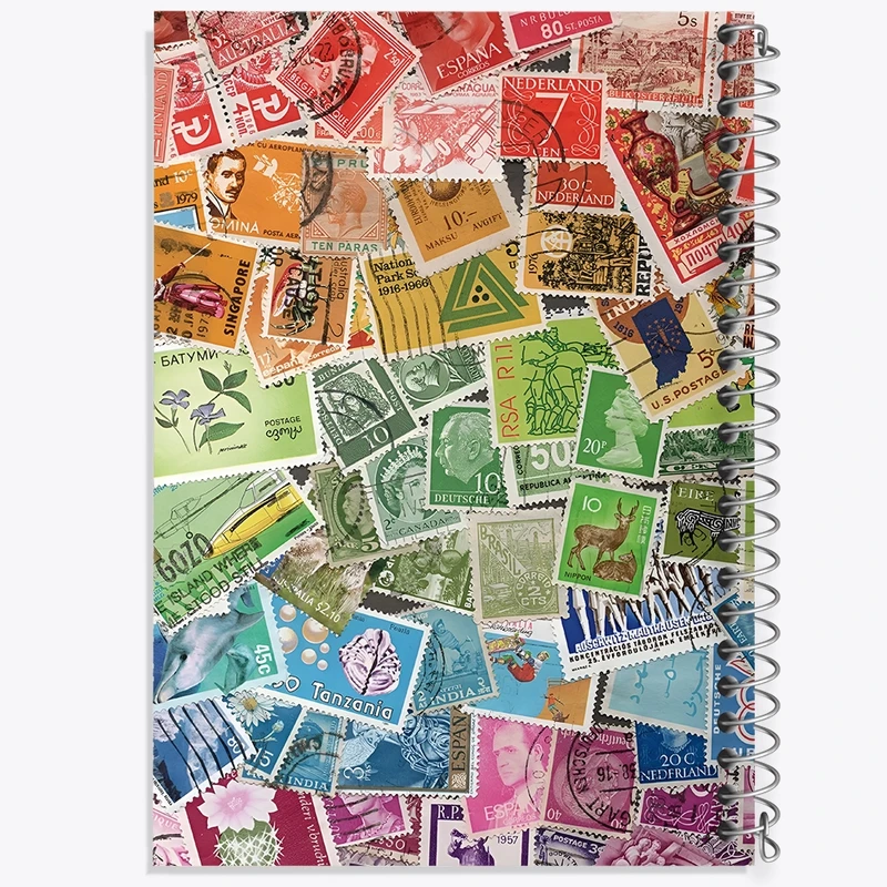 دفتر شطرنجی 50 برگ خندالو طرح تمبر کد N8286