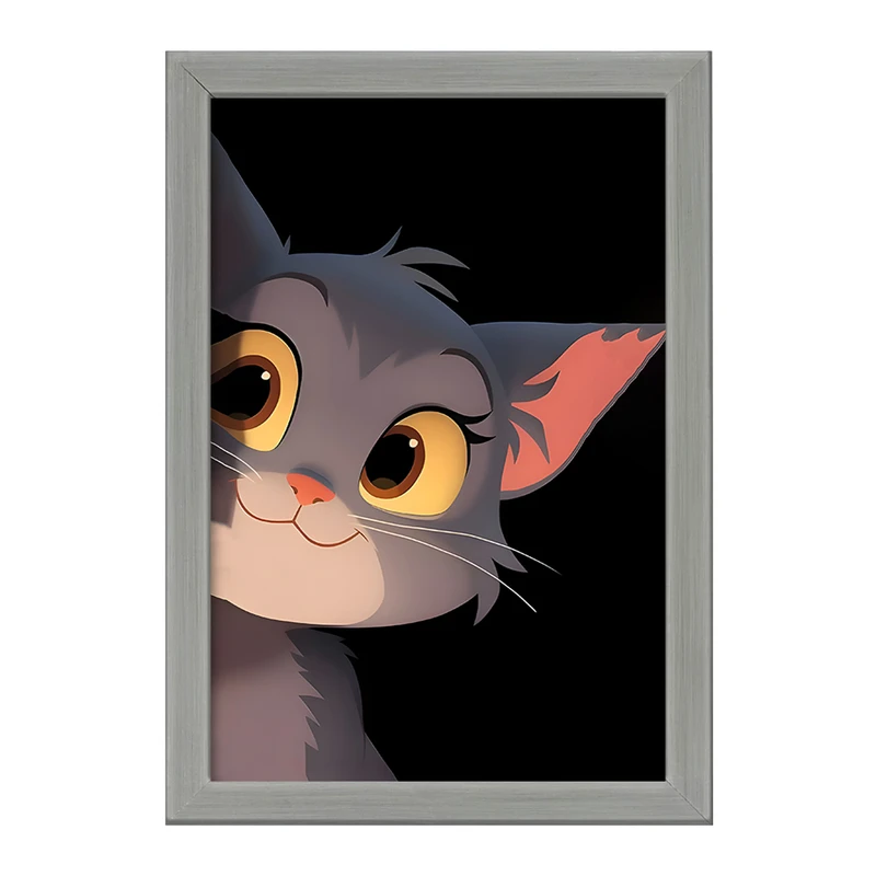 تابلو خندالو طرح گربه کد F12020