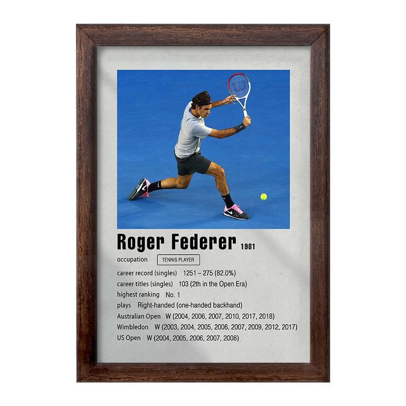 تابلو خندالو طرح راجر فدرر (Roger Federer) کد F11247