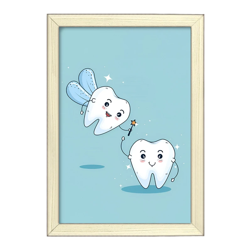 تابلو خندالو طرح دندان و دندان پزشکی کودکانه کد F9817