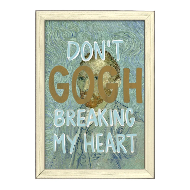 تابلو خندالو طرح ونسان ونگوگ کد F163